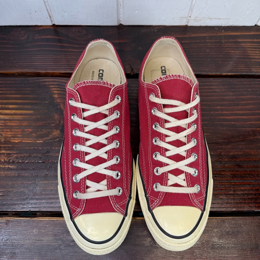 Converse Chuck Taylor All Star Low-Top Sneakers – Red – Men’s 10.5 - Picture 5 of 9